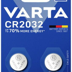 Baterie buton litiu CR2032, 3V, 220mAh, 2buc/blister, Varta