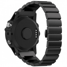 Curea ceas Smartwatch Garmin Fenix 3/Fenix 5X, 26 mm Otel inoxidabil iUni Link Bracelet, Negru foto