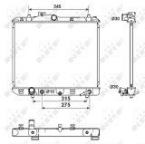 NRF 53158 Radiator, racire motor