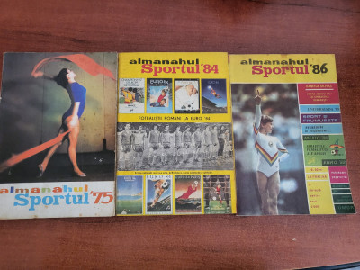 Almanahul Sportul 1975,1984 si 1986 foto