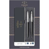 Set Parker Stilou + Pix Jotter standard negru in cutie cadou cu fereastra