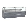 Vitrina Frigorifica Profesionala Servire 654L Inox, Geam Anti-Aburire, Iluminare LED, 2548x1120x1190mm