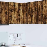 vidaXL Dulap suspendat Riga Stejar afumat și alb 57 x 57 x 80 cm 884294