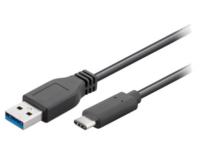 Cablu USB 3.0 USB A la USB C 0.5m Negru foto