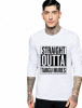 Bluza barbati alba - Straight Outta Targu Mures - L, THEICONIC