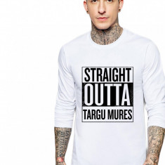 Bluza barbati alba - Straight Outta Targu Mures - 2XL