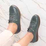 Pantofi dama casual Verzi din Piele Naturala Samiana, 36