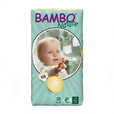 Scutece eco Bambo Nature Nr. 3, 5-9 kg, 66 bucati foto