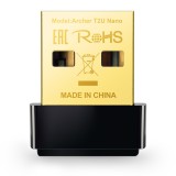 ADAPTOR RETEA TP-LINK AC600, extern wireless 2.4 GHz | 5 GHz, USB 2.0, port, 600 Mbps, antena interna x 1, &quot;Archer T2U Nano&quot; (timbru verde 0.18 lei)