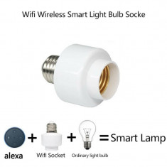 Fasung bec dulie WIFI Alexa, Siri, Google Home boxa Smart lamp switch soclu! foto