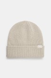 Samsoe Samsoe caciula de lana culoarea bej, de lana, din tricot gros
