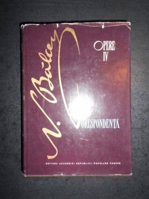 NICOLAE BALCESCU - OPERE volumul 4 CORESPONDENTA (1964, editura Academiei) foto