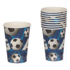 Set Pahare Carton Fotbal, 270ml, 10 Bucăți