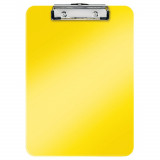 Clipboard Leitz Wow, Simplu, Ps, A4, 100 Coli, Galben