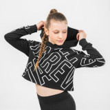 Hanorac Dans modern Crop top negru Fete