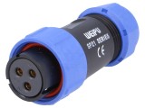 Mufă SP21 mamă WEIPU PIN: 3 IP68 30A 500V pentru cablu 7&divide;12mm