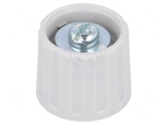 Buton rotativ poliamidă gri &amp;Oslash;6mm ax fin 20-70&amp;deg;C foto