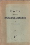 G. Popa-Lisseanu - Date privitoare la maghiarizarea romanilor (1937)