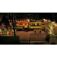 Ghirlanda Luminoasa de Exterior, lungime 1 m, cu 3 Led/m, Glob Opac