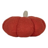 Cumpara ieftin Dovleac Halloween decorativ poliester rosu bej &Oslash; 20x14 cm