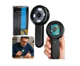 Lupa digitala portabila cu camera HD, 100 x, ecran IPS, 8 LED-uri, Lean 30719