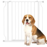 PawHut Barieră de siguranță pentru animal de companie reglabilă &icirc;n lungime dim. 75-85L x 76H cm alb | Aosom Romania