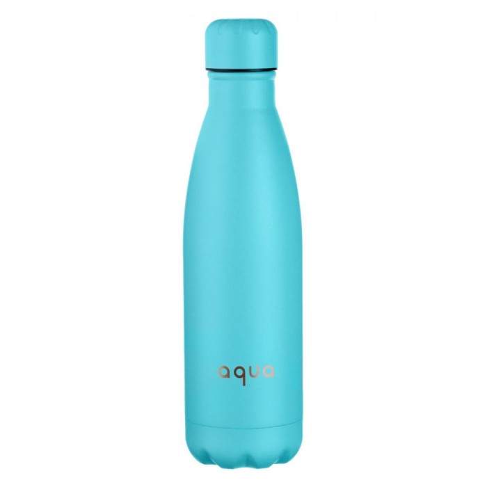 Sticlă de Apă Izotermă, Termos, Aqua, Bleu Mat, Capacitate 0,5L