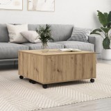 vidaXL Masă de cafea stejar artizanal 75 x 75 x 38 cm Lemn compozit