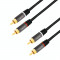 Cablu audio Logilink CA1204 RCA Male - RCA Male 2m Black