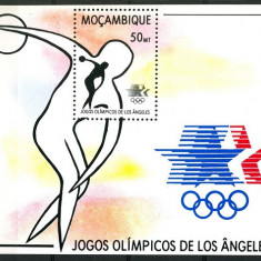 Mozambic 1983 - Sport,JO Los Angeles,bloc,neuzat,perfecta stare(z)