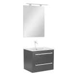 Mobilier complet de baie Vario Clam 60 antracit-antracit