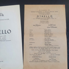 Antichitate, vechi Caiet - programOpera RSR, Othello, an 1959