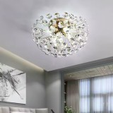 Candelabru din cristal MINUET, 4xG9, &Oslash;35 cm, auriu lucios, pentru interior
