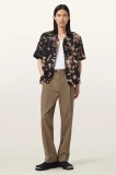 AllSaints pantaloni cu l&acirc;nă TALLIS culoarea maro, drept, M021TD