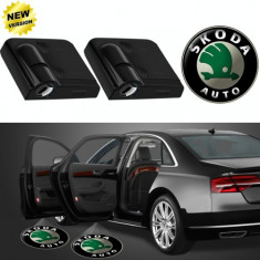 Holograme Logo Usi Skoda(cu baterii) ,pachet 2 bucati foto