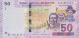 Bancnota Bolivia 50 Bolivianos L1986 (2018) - P250 UNC