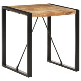 VidaXL Masă de bucătărie, 70x70x75 cm, lemn masiv de mango nefinisat