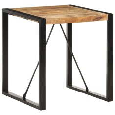 vidaXL Masă de bucătărie, 70x70x75 cm, lemn masiv de mango nefinisat