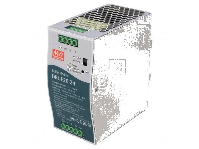 Modul cu buffer pentru șină DIN 24VDC 20A 23&divide;30VDC -25&divide;75&deg;C