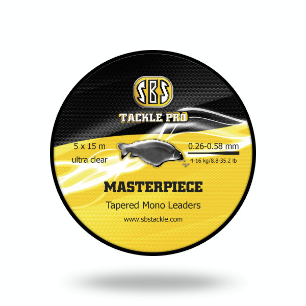 SBS - Fir conic Masterpiece Tapered Mono Leaders 0.26-0.58 mm 15 m 4-16 kg (5 bucati)