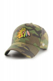 47brand șapcă NHL Chicago Blackhawks culoarea bej, cu model H-GRVSP04CNP-CMB, 47 Brand