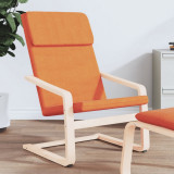 Scaun Relaxare Galben &Icirc;nchis vidaXL, Material Textil, Cadru Lemn Mesteacan, Confortabil, Sufragerie, Living, 59x82x98 cm