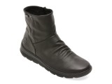 Ghete RIEKER negre, Z0066, din piele naturala