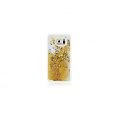 Husa Carcasa Liquid Glitter Aurie Pentru Samsung Galaxy S7