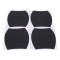 Set 4 bucati protectie zgarieturi manere usa din autocolant carbon 3D Negru