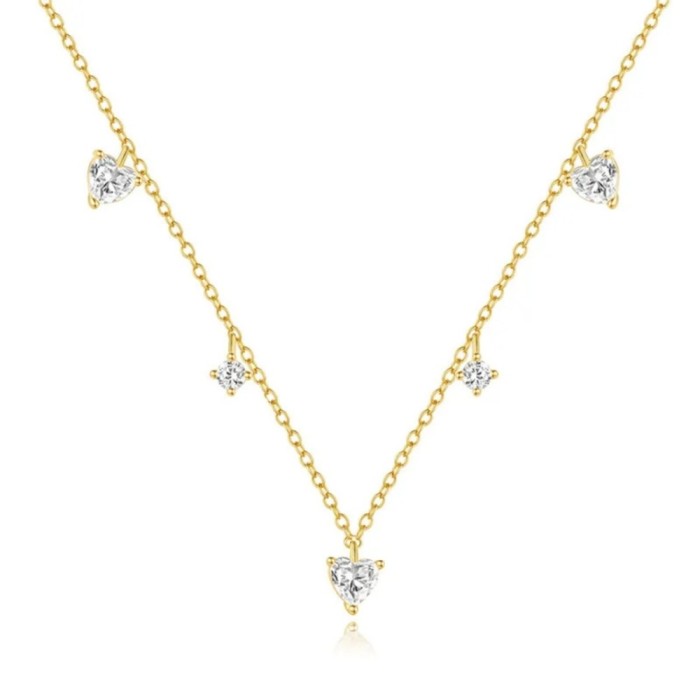 Colier din argint Hearts