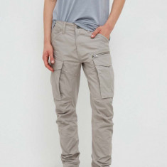 G-Star Raw pantaloni barbati, culoarea gri, cu fason cargo