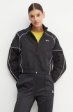 Fila geaca Laplace femei, culoarea negru, de tranzitie, oversize, FAW0890