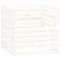 Compostor, alb, 80x80x78 cm, lemn masiv de pin