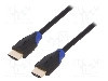 Cablu HDMI - HDMI, din ambele par&amp;#355;i, HDMI mufa, 5m, {{Culoare izola&amp;#355;ie}}, LOGILINK - CH0064